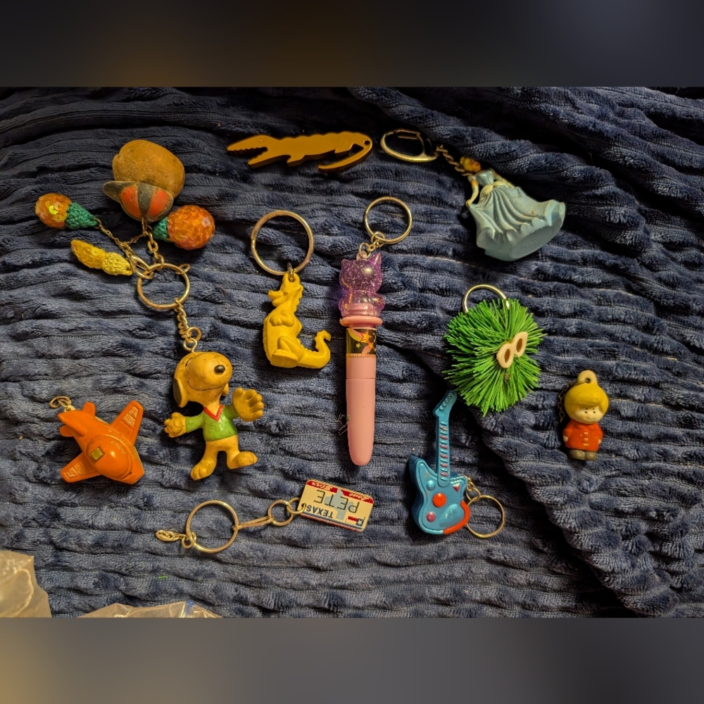 Colorful Kids Toy Keychain Set